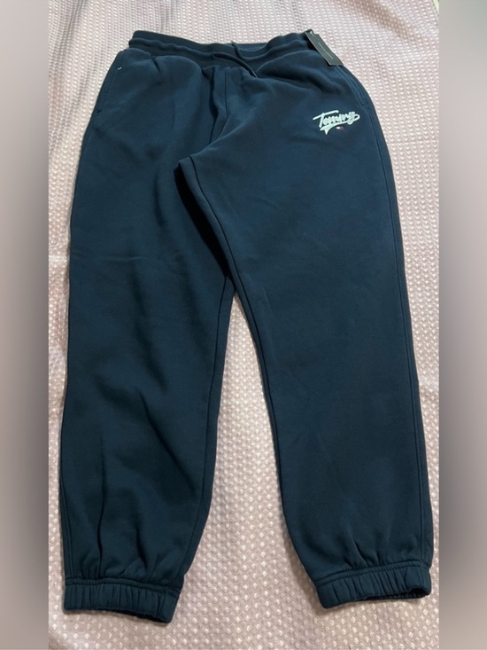 Tommy Hilfiger Pants - Tommy Hilfiger Navy Blue Track Joggers with Script Logo